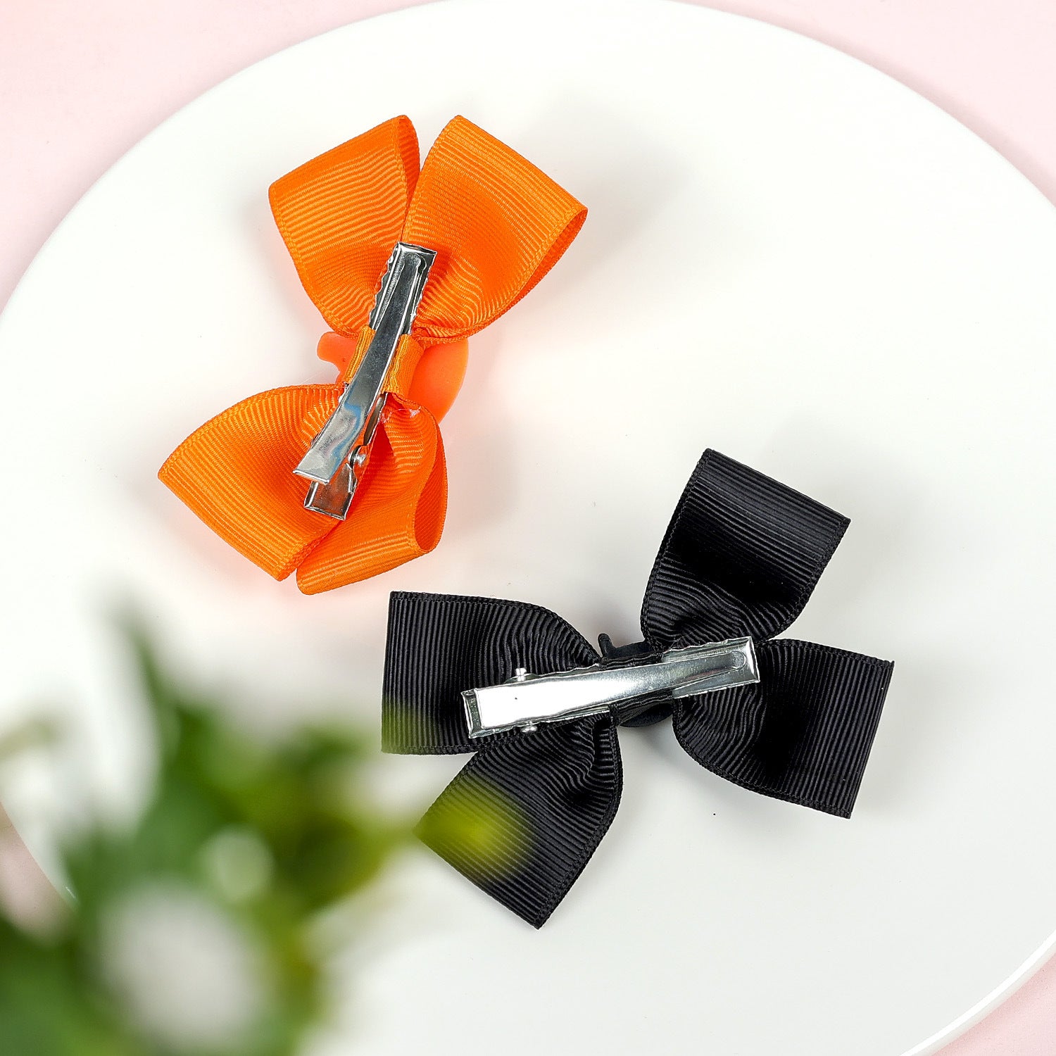 Wholesale Halloween Double Bow Duckbill Children's Hair Clip